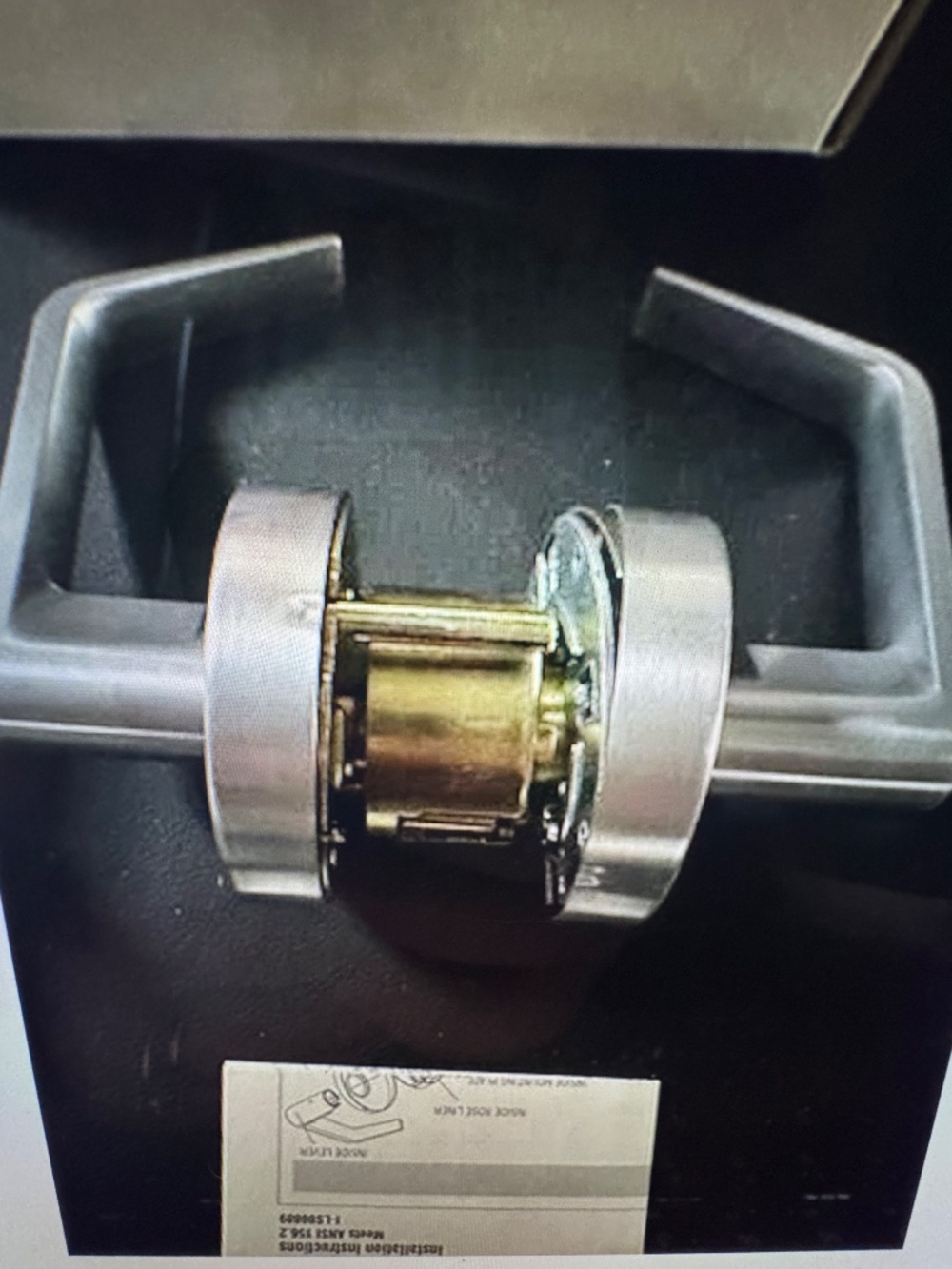 Hager # 129002, 2510 Withnell Passage Cylindrical Lock Satin Chrome Finish - Picture 9 of 10